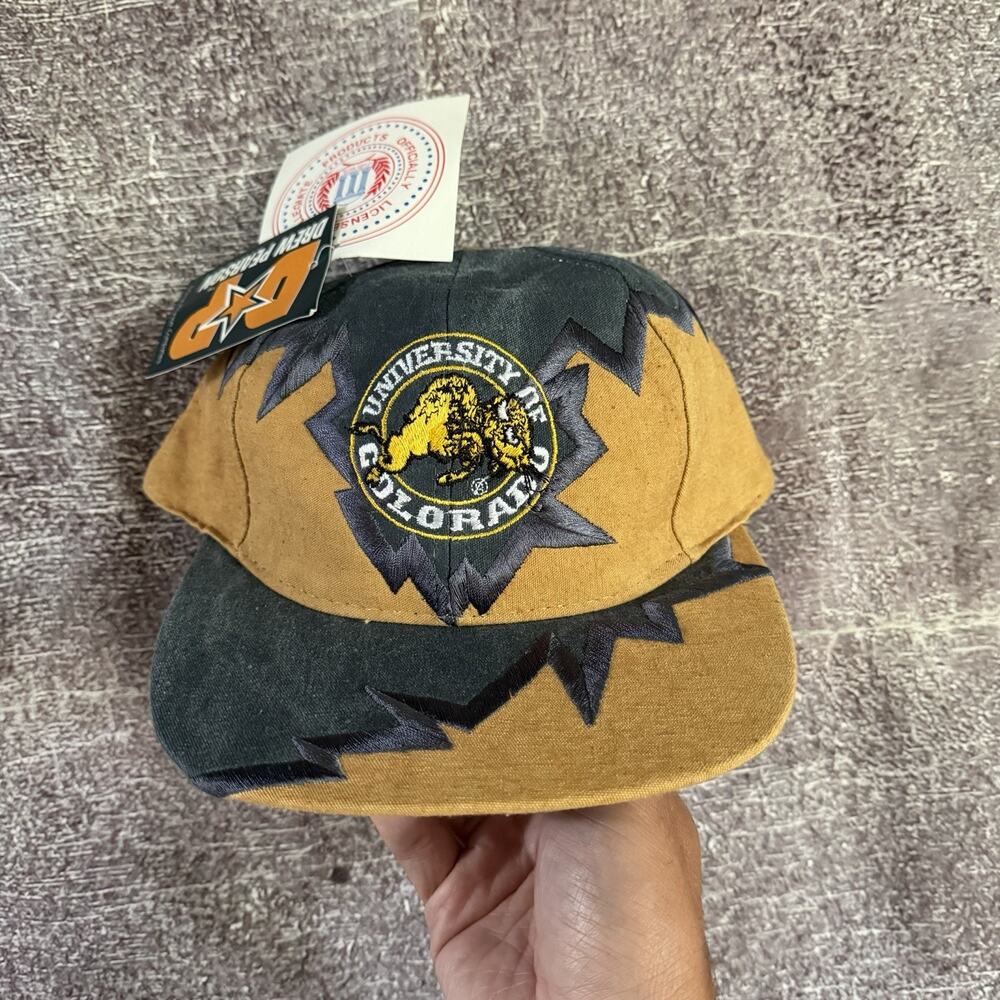 NWT Men's Vintage Drew Pearson Colorado Buffaloes CU Jagged Edge Strapback Hat